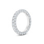 Three Row Pave Diamond Full Eternity Band