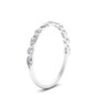 Alternate Marquise And Round Diamond Half Eternity Band Side