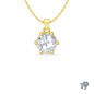 Six Prong Single Bail Solitaire Cushion Diamond Pendant Necklace