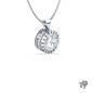 Eternity Diamond Set Milgrain Style  Diamond Solitaire Pendant