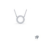 Infinity Diamond Ring Pendant Necklace