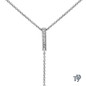 Bar Set Diamond Dangle Pendant Necklace