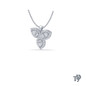 Pear Halo Leaf Style Diamond Pendant Necklace
