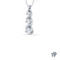 Spiral Vine Style Diamond Pendant Necklace