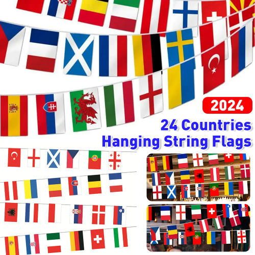 2024 Europe Countries Flag Euro Country Flag Football Cup 7M Bunting National String Flags Banner Football Event for Party Decor 2024 Europe Countries Flag Euro Country Flag Football Cup 7M Bunting National String Flags Banner Football Event for Party Decor