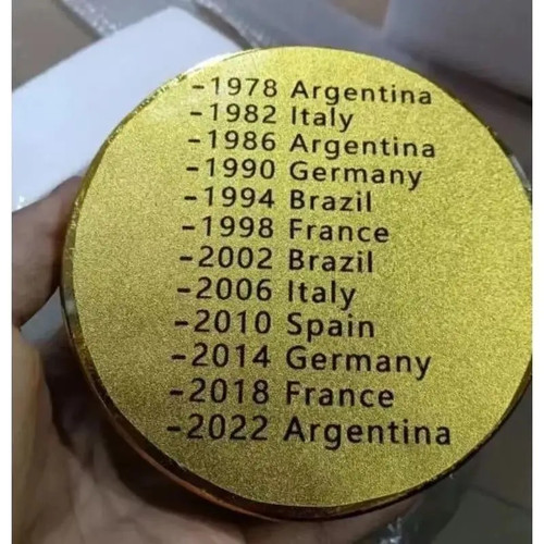 World Argentina Champion Trophy Football Cup Resin Souvenirs Golden Soccer Game Trophy Craft European Trophies Home Decoration