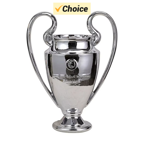 Champions Trophy, Soccer Sports League Cup, Championship Trophy Resin Replica, Silver for Office Decoration, Fan Gifts and Birth Champions Trophy, Soccer Sports League Cup, Championship Trophy Resin Replica, Silver for Office Decoration, Fan Gifts and Birth