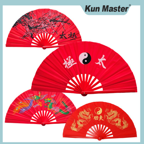 Tai Chi Fan Bamboo Kung Fu Martial Arts 29 Centimeter  Fans Wushu Art Martiaux Cosplay Dance Performance Fan Red Kun Master Tai Chi Fan Bamboo Kung Fu Martial Arts 29 Centimeter  Fans Wushu Art Martiaux Cosplay Dance Performance Fan Red Kun Master