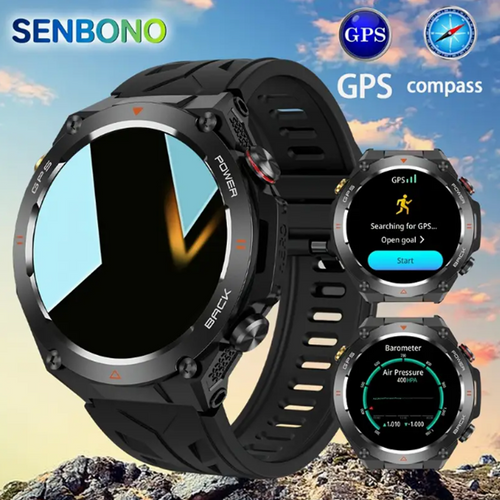 SENBONO KC82 Outdoor Smartwatch GPS BT Call Heart Rate Sport Mode Fitness Tracker Waterproof Smart Watch Men for IOS Android SENBONO KC82 Outdoor Smartwatch GPS BT Call Heart Rate Sport Mode Fitness Tracker Waterproof Smart Watch Men for IOS Android