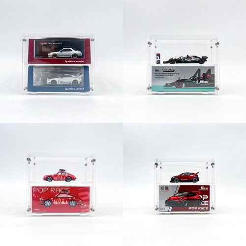 Bob  1/64 Acrylic Model Car Display Case Collection Transparent High Grade Display Box Collect gifts(without cars) Bob  1/64 Acrylic Model Car Display Case Collection Transparent High Grade Display Box Collect gifts(without cars)