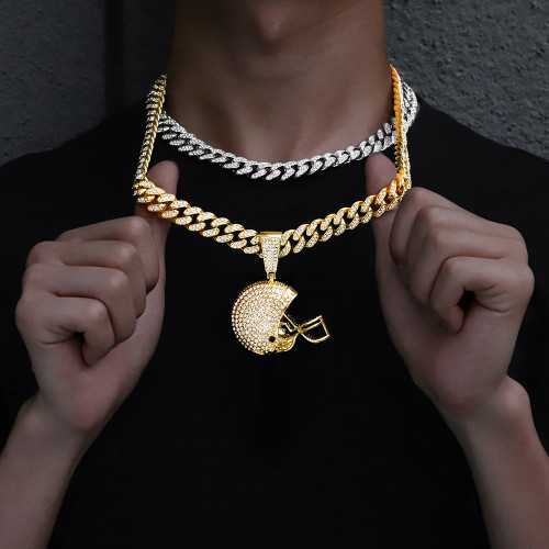 American Football Helmet Pendant For Necklace Making Rugby Ball Sports Jewelry Handcrafted Men Chain NFL FOOTBALL HELMET Women American Football Helmet Pendant For Necklace Making Rugby Ball Sports Jewelry Handcrafted Men Chain NFL FOOTBALL HELMET Women