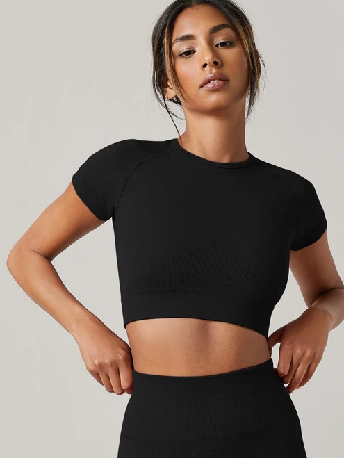 Women Yoga Top Seamless Sport T Shirts Fitness Clothes Short Sleeve Yoga Shirt Gym Top Running Active Wear Sport Top Women Yoga Top Seamless Sport T Shirts Fitness Clothes Short Sleeve Yoga Shirt Gym Top Running Active Wear Sport Top