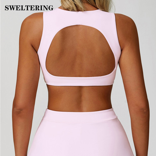 Sports Bra For Fitness Underwear Women With Pad Workout Running Tank Top Female Backless Shockproof Breathable Yoga Bra Women Sports Bra For Fitness Underwear Women With Pad Workout Running Tank Top Female Backless Shockproof Breathable Yoga Bra Women