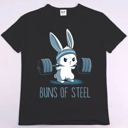 Rabbit Fitness Funny Gym Rat Bodybuilding Crewneck T Shirt Men Casual Short Sleeve Oversized TShirt Rabbit Fitness Funny Gym Rat Bodybuilding Crewneck T Shirt Men Casual Short Sleeve Oversized TShirt