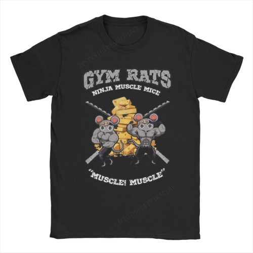 Gym Rats Ninju Muscle Mice Muki Muscular Men's T Shirt Anime Tee Shirt Short Sleeve O Neck T-Shirt Pure Cotton Printi Clothi Gym Rats Ninju Muscle Mice Muki Muscular Men's T Shirt Anime Tee Shirt Short Sleeve O Neck T-Shirt Pure Cotton Printi Clothi