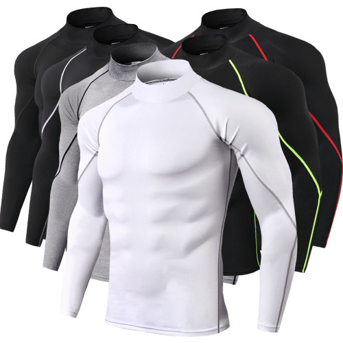 Men Sport T-shirt Quick Dry Bodybuilding Running Shirt Long Sleeve Compression Top Gym T Shirt Men Fitness Tight Rashgard Men Sport T-shirt Quick Dry Bodybuilding Running Shirt Long Sleeve Compression Top Gym T Shirt Men Fitness Tight Rashgard