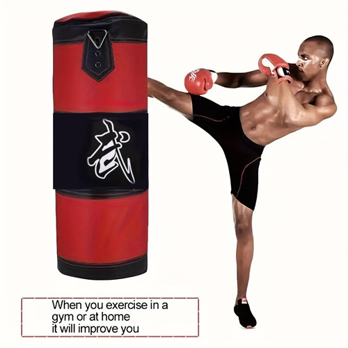 Punch Sandbag Durable Boxing Heavy Punch Bag With Metal Chain Hook Carabiner Fitness Training Hook Kick Fight Karate Taekwondo Punch Sandbag Durable Boxing Heavy Punch Bag With Metal Chain Hook Carabiner Fitness Training Hook Kick Fight Karate Taekwondo