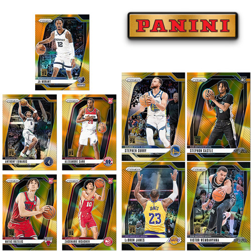 Panini 2024-25 NBA Base Prizms Gold Shimmer Victory Wembanyama Lebron James Stephen Curry Diy Basketball STAR Trading Card Gift Panini 2024-25 NBA Base Prizms Gold Shimmer Victory Wembanyama Lebron James Stephen Curry Diy Basketball STAR Trading Card Gift