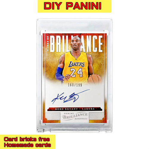 Kobe Bryant NBA star card DIY homemade signature flash card refractive card sending card brick Lakers Mamba Kobe Bryant NBA star card DIY homemade signature flash card refractive card sending card brick Lakers Mamba
