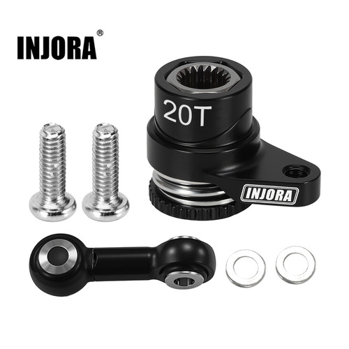 INJORA Aluminum Servo Saver Set for for ARRMA MOJAVE GRANITE GROM TYPHON GROM 1/12 Losi Nascar (20T) INJORA Aluminum Servo Saver Set for for ARRMA MOJAVE GRANITE GROM TYPHON GROM 1/12 Losi Nascar (20T)