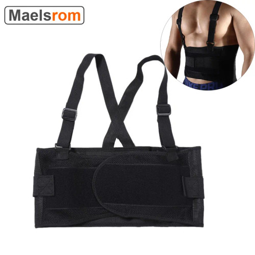 Weightlifting Belt - Heavy-Duty Lumbar Support Back Brace with Adjustable Suspenders for Gym, Fitness & Sports Injury Prevention Weightlifting Belt - Heavy-Duty Lumbar Support Back Brace with Adjustable Suspenders for Gym, Fitness & Sports Injury Prevention