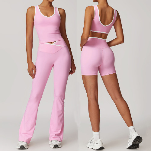 Yoga Set 2 Pieces Workout Outfits Nude Feeling Fitness Sportswear Gym Tracksuit High Waist Leggings Sports Bra Women Suit Clothe Yoga Set 2 Pieces Workout Outfits Nude Feeling Fitness Sportswear Gym Tracksuit High Waist Leggings Sports Bra Women Suit Clothe