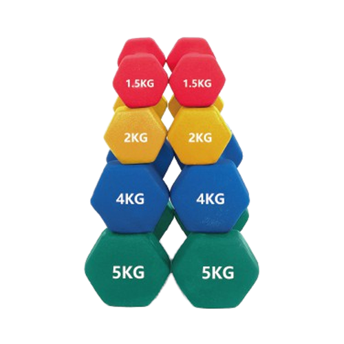 Steel and Cast Iron Hex Dumbbell with Plastic Dipping Neoprene Coating and Custom Logo for Home Gym Fitness Equipment Steel and Cast Iron Hex Dumbbell with Plastic Dipping Neoprene Coating and Custom Logo for Home Gym Fitness Equipment