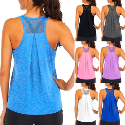Yoga Shirt Female New Style T-Shirt Loose Fitness Tops Vest Women Sleeveless Sport Tee Quick-Drying Gym Running Workout Blouse Yoga Shirt Female New Style T-Shirt Loose Fitness Tops Vest Women Sleeveless Sport Tee Quick-Drying Gym Running Workout Blouse