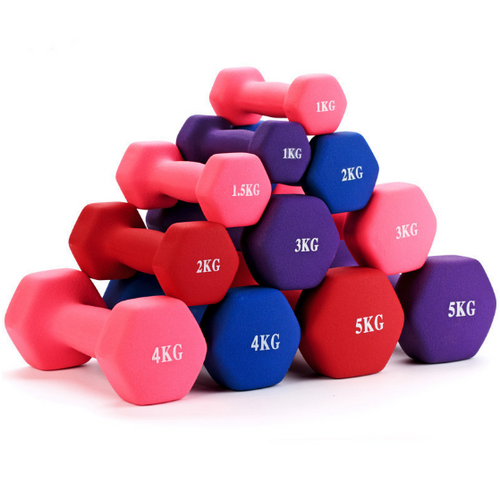 Factory Outlet 1kg 2kg 3kg  Weights Dumbbell Plastic Dip in Dumbbell Factory Outlet 1kg 2kg 3kg  Weights Dumbbell Plastic Dip in Dumbbell