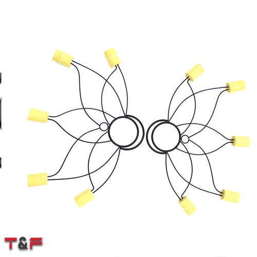 Lotus Fire Fan 5 Wick Fire Fan Frame with Sewn Light Weight Fire Practice Fan Lotus Fire Fan 5 Wick Fire Fan Frame with Sewn Light Weight Fire Practice Fan