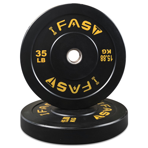 Bumper Weight Plates, Rubber Plate with 2-Inch Steel Insert Rubberized Weightlifting Barbell Plates 35LB, Pairs or Sets Bumper Weight Plates, Rubber Plate with 2-Inch Steel Insert Rubberized Weightlifting Barbell Plates 35LB, Pairs or Sets