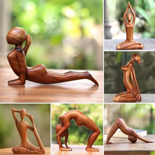 Yoga Girl Wood Carving Wooden Yoga Meditation Statue Handmade Wood Carving Yoga Pose Yoga Girl Home Decoration Yoga Girl Wood Carving Wooden Yoga Meditation Statue Handmade Wood Carving Yoga Pose Yoga Girl Home Decoration