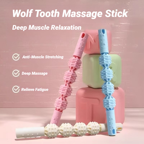 4 Ball Roller Muscles Massage Stick Relaxation Yoga Fitness Wolf Tooth Fascia For Calves Thighs Quadriceps Arms Forearms 4 Ball Roller Muscles Massage Stick Relaxation Yoga Fitness Wolf Tooth Fascia For Calves Thighs Quadriceps Arms Forearms