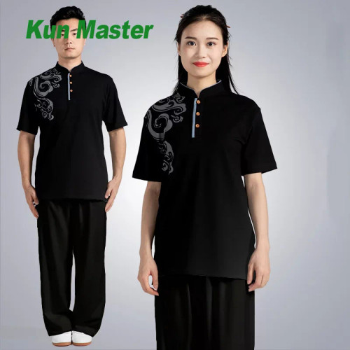 Summer Martial Arts T-shirt Short-sleeved Clothing Kung Fu Shirt Classic Uniform Tai Chi Clothes Men's Shirt Top Women Summer Martial Arts T-shirt Short-sleeved Clothing Kung Fu Shirt Classic Uniform Tai Chi Clothes Men's Shirt Top Women