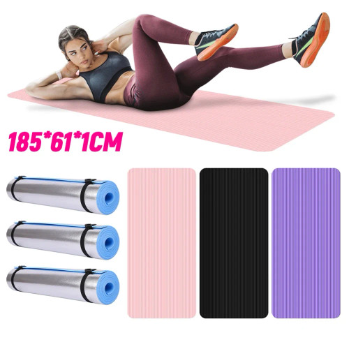 Yoga Mat Non Slip Exercise Thick Solid Color Fitness Yoga Workout Multi-Function for Home Gym Yoga Mat Non Slip Exercise Thick Solid Color Fitness Yoga Workout Multi-Function for Home Gym