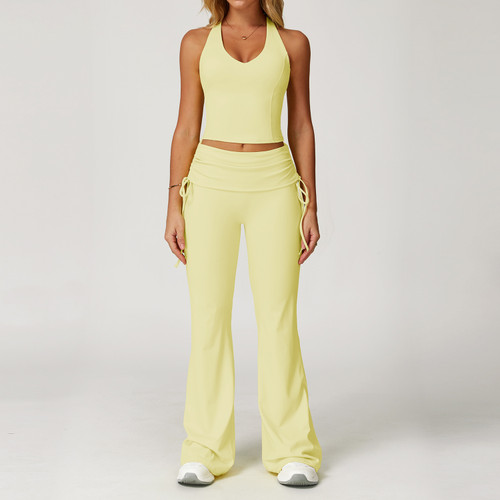 Yoga Set Sportswear Women Sport Bra Gym Sets High Waist Flare Pant Fitness 2 Pieces Workout Suit Sports Shorts Active Wear Suit Yoga Set Sportswear Women Sport Bra Gym Sets High Waist Flare Pant Fitness 2 Pieces Workout Suit Sports Shorts Active Wear Suit