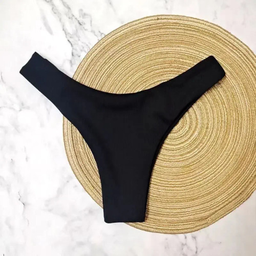2025 New Bikini Bottoms Women's Swimsuit Low Waisted Bottom Solid Red Swimwear Thong Beachwear Brazilian Bathing Suit Summer 2025 New Bikini Bottoms Women's Swimsuit Low Waisted Bottom Solid Red Swimwear Thong Beachwear Brazilian Bathing Suit Summer