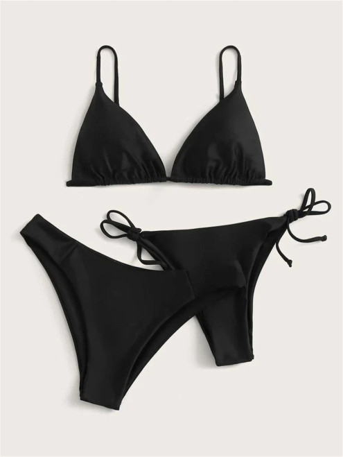 Black Bikini Extreme Swimsuit Triangle Sexy String Swimwear 3Piece Bikinis Set Women Bathing Suit Beach Tangas Biquinis Feminino Black Bikini Extreme Swimsuit Triangle Sexy String Swimwear 3Piece Bikinis Set Women Bathing Suit Beach Tangas Biquinis Feminino