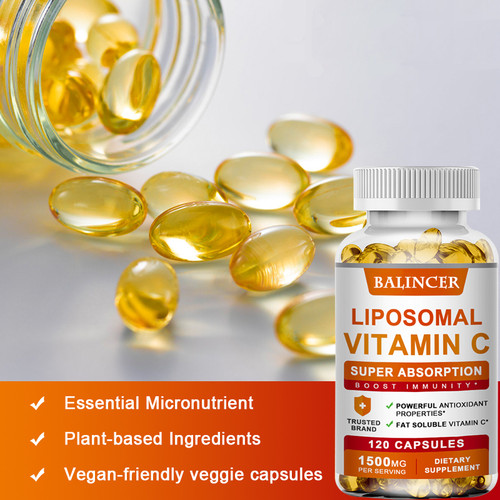 Liposomal Vitamin C Supplement - Easily Absorbed, Fat-Soluble Vitamin C, Antioxidant, Support Immune System, Promote Skin Health Liposomal Vitamin C Supplement - Easily Absorbed, Fat-Soluble Vitamin C, Antioxidant, Support Immune System, Promote Skin Health