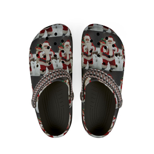 Santa Claus EVA Clogs - Holiday Christmas Foam Shoes