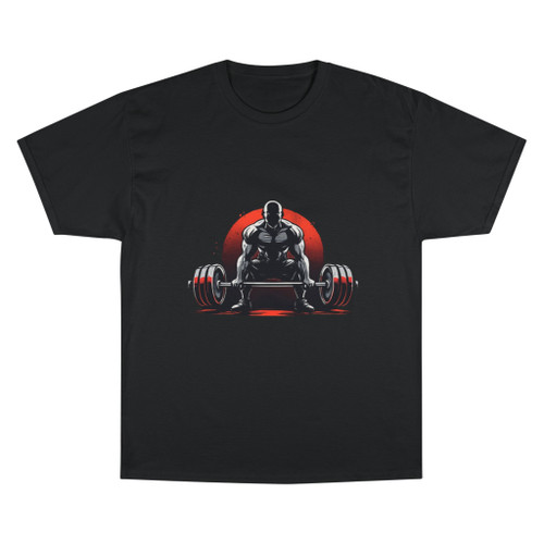 Champion Weightlifting T-Shirt — Strongman Deadlift Design