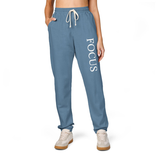FOCUS Jogger Sweatpants — Motivational Graphic Fleece Lounge Pants