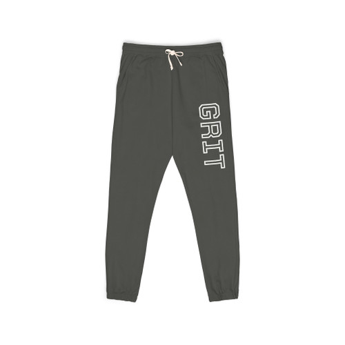 Grit Fleece Sweatpants — Athletic Joggers with 'GRIT' Side Print