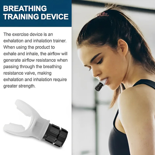 1Pcs Breathing Exercise For Lungs Portable Breath Fitness Exerciser Device Endurance Workout With Adjustable Resistances Sports 1Pcs Breathing Exercise For Lungs Portable Breath Fitness Exerciser Device Endurance Workout With Adjustable Resistances Sports