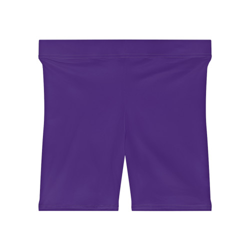 Purple Women's Biker Shorts — Seamless Activewear for Yoga, Running & Casual Wear