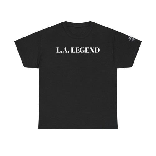 L.A. LEGEND Black Tee — Minimal Los Angeles Graphic T-Shirt