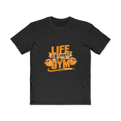 Gym T-Shirt — "Life Is Better At The Gym" Motivational Fitness Tee