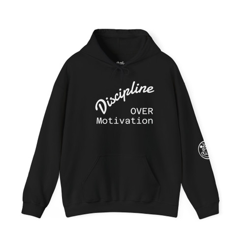 Discipline Over Motivation Hoodie — Fitness Motivational Pullover