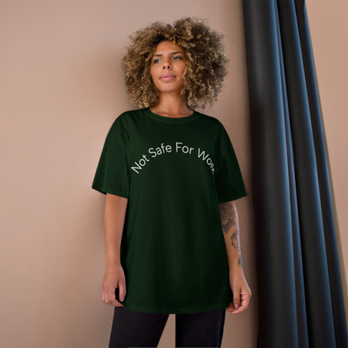 Not Safe For T-Shirt — Minimal Text Graphic Tee