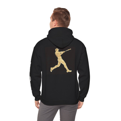 Old School Respect the Game Hoodie — Vintage Baseball Batter Pullover